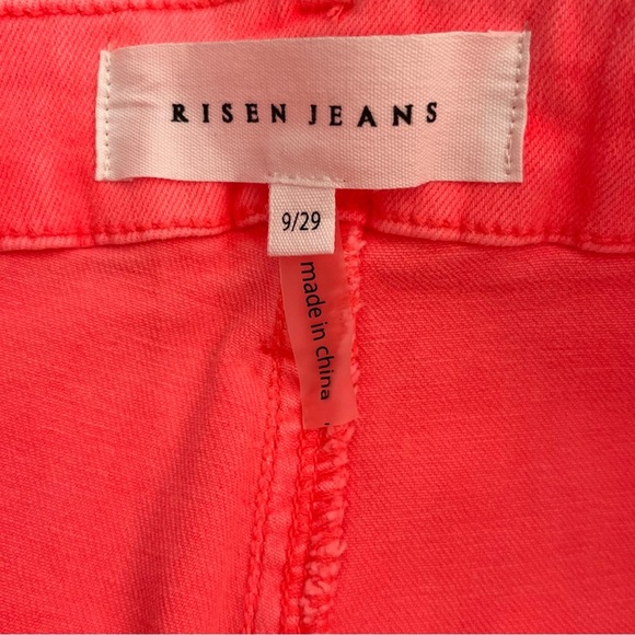NWT RISEN Jeans Women’s Size 9/29 Coral Pink Stretch Jeans Kenya - Picture 5 of 9